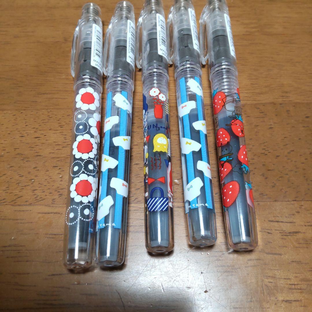 【5-Pack】 4 mizutama pens, 1 Adera Retro Preppy Fountain Pen