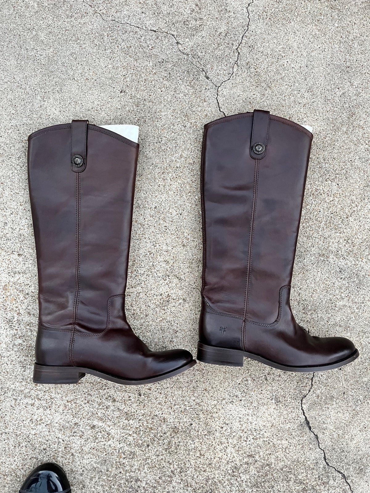 Frye Melissa Riding Boots brown leather size 5.5