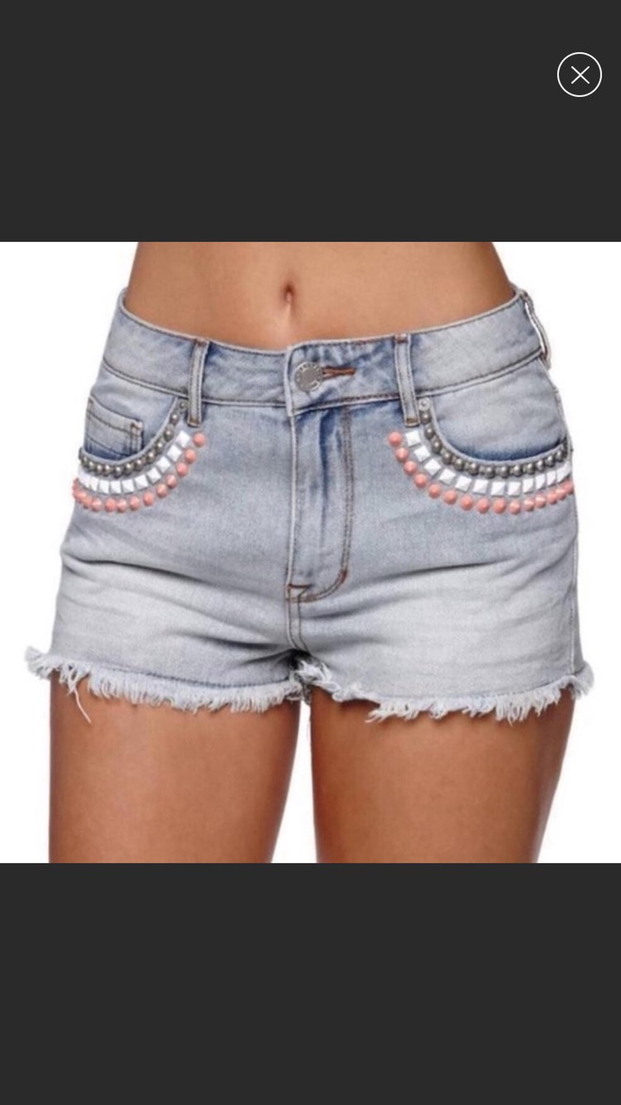 Kendall & Kylie High Rise Jean Shorts 5