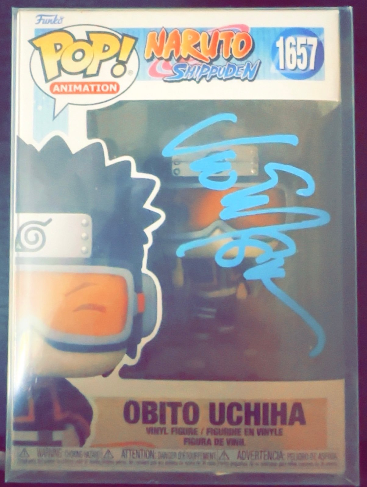 Vic Mignogna Signed Obito Uchiha Nauto Funko Pop OC Cert
