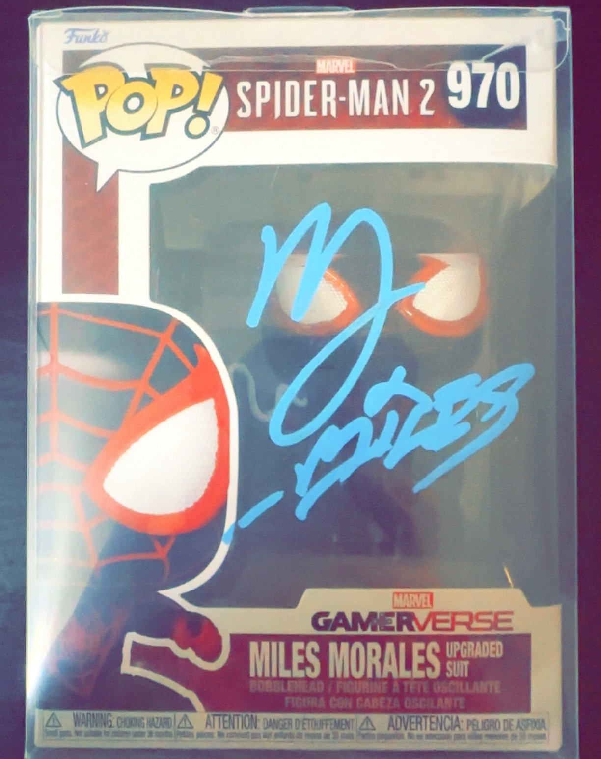 Nadji Jeter Signed Miles Morales Spider-Man Funko OC Cert