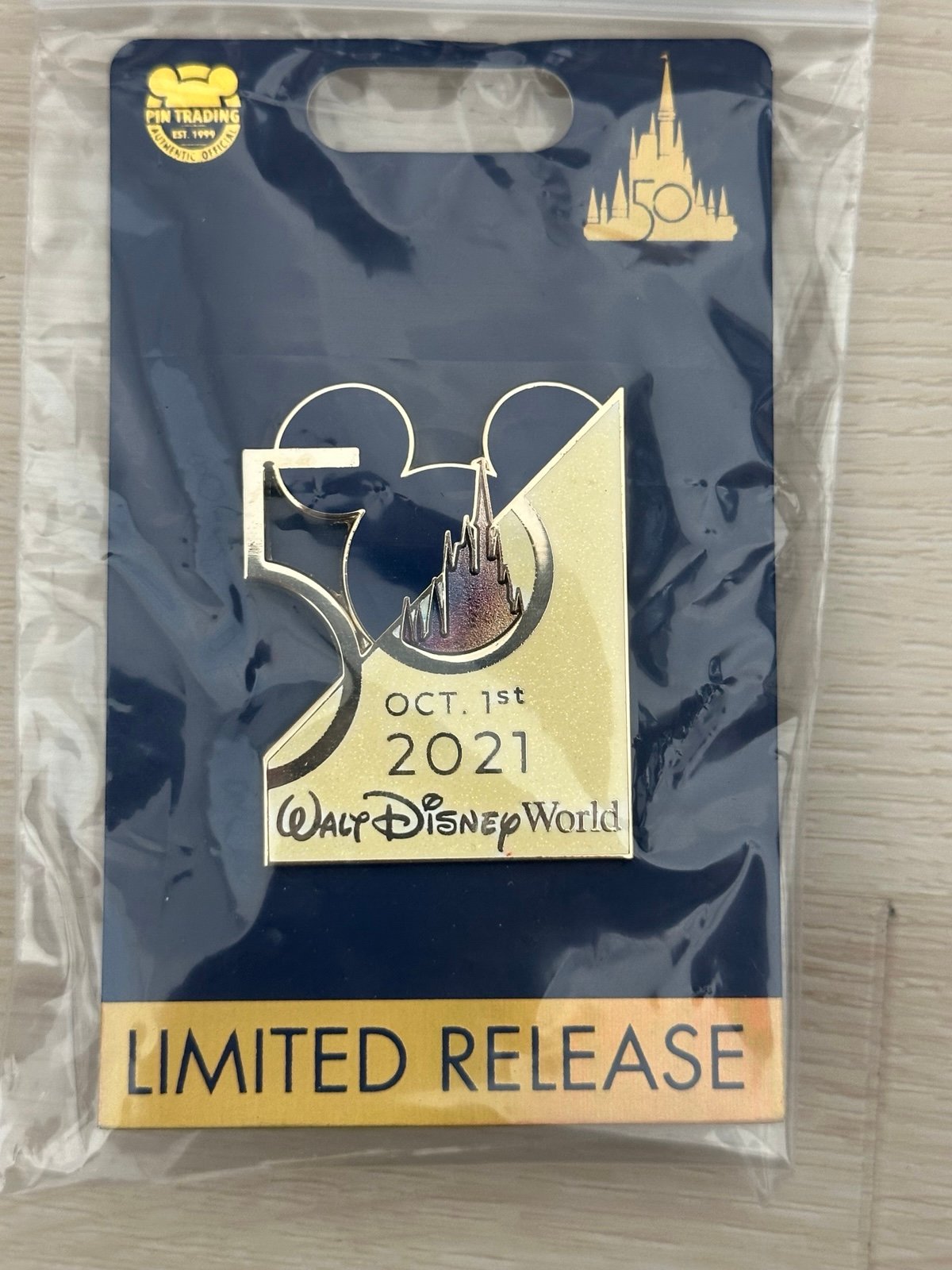 Limited Release - WDW Walt Disney World 50th Oct 1 2021 Dated Pin
