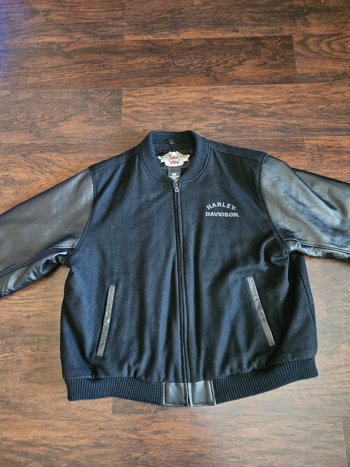 Genuine Legendary Harley-Davidson Leather Jacket Men Bomber Sleeve Eagle