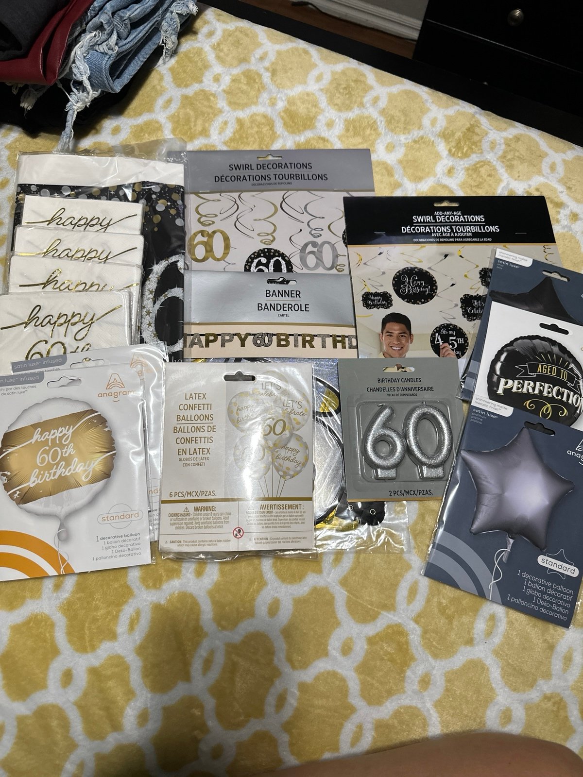60th birthday accessories