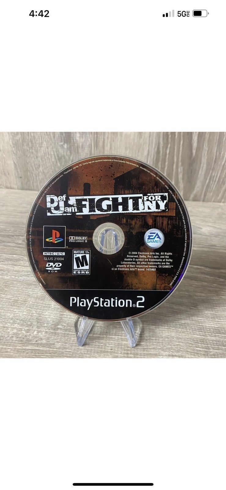 Def Jam Fight For NY For Playstation 2 firm price