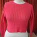 Vintage Hand Knit Fushia Sweater - M/L