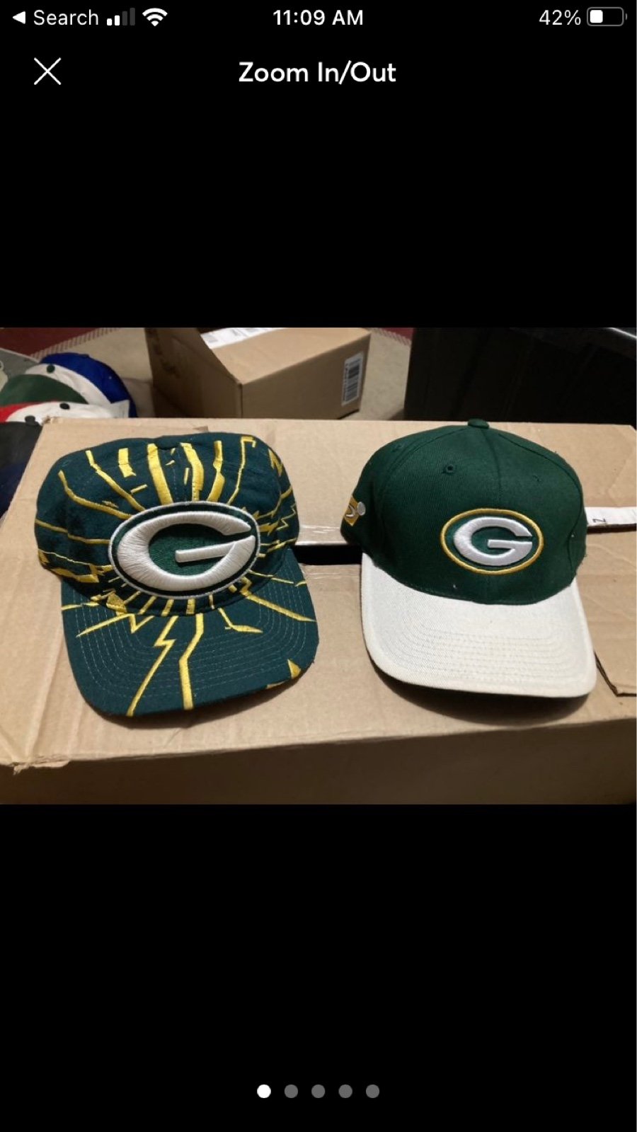 Vintage Green Bay packers bundle lot snapbacka