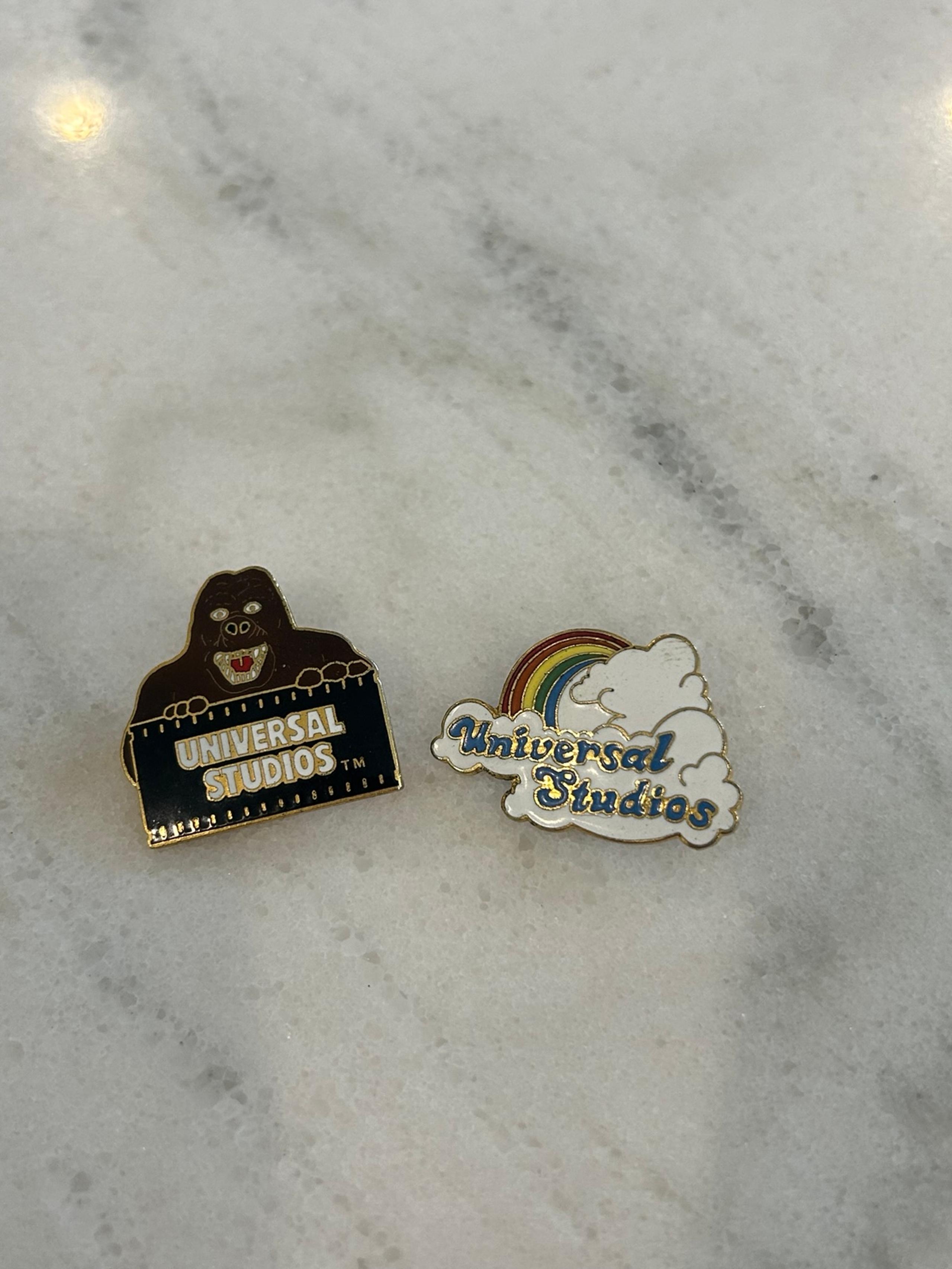 vintage universal studios Pins Collectible set of 2