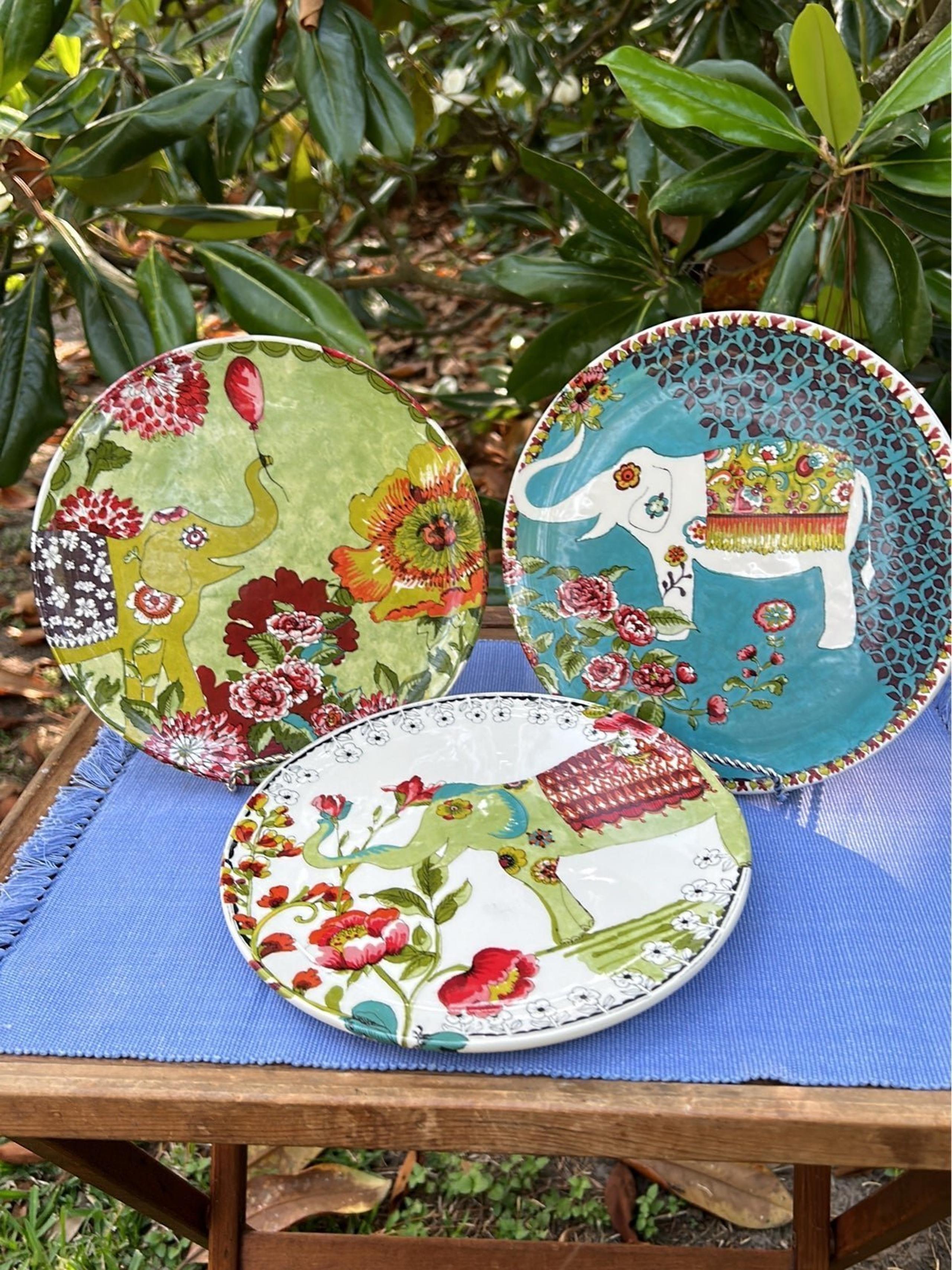 World Market Elephant Plates
