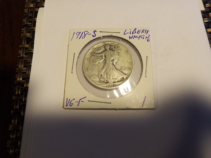 1918-S LIBERTY WALKING HALF DOLLAR (WITH FULL DATE)