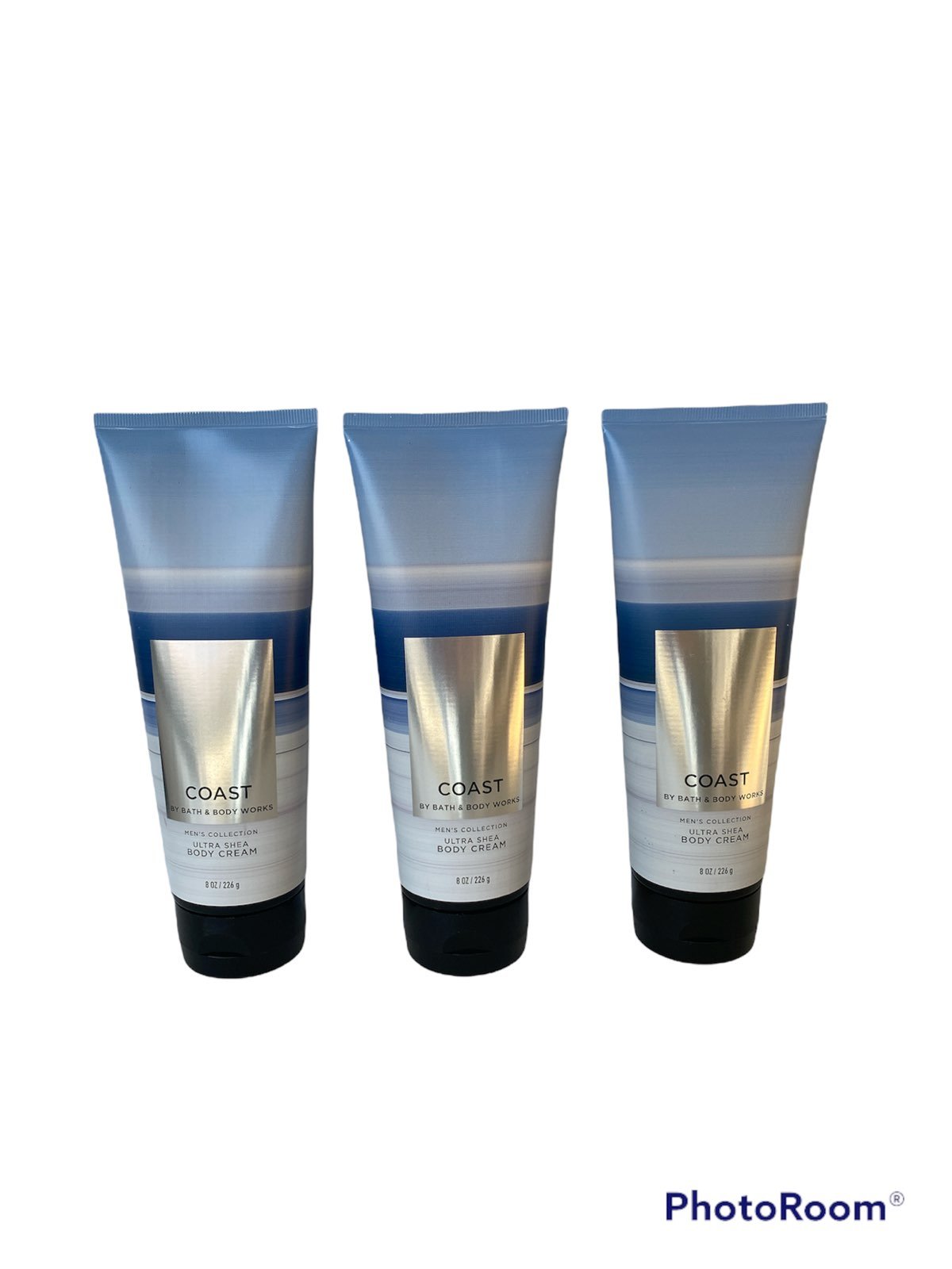 Bath & Body Works Men's Coast (Musk, Lavender) Ultra Shea Body Cream x3
