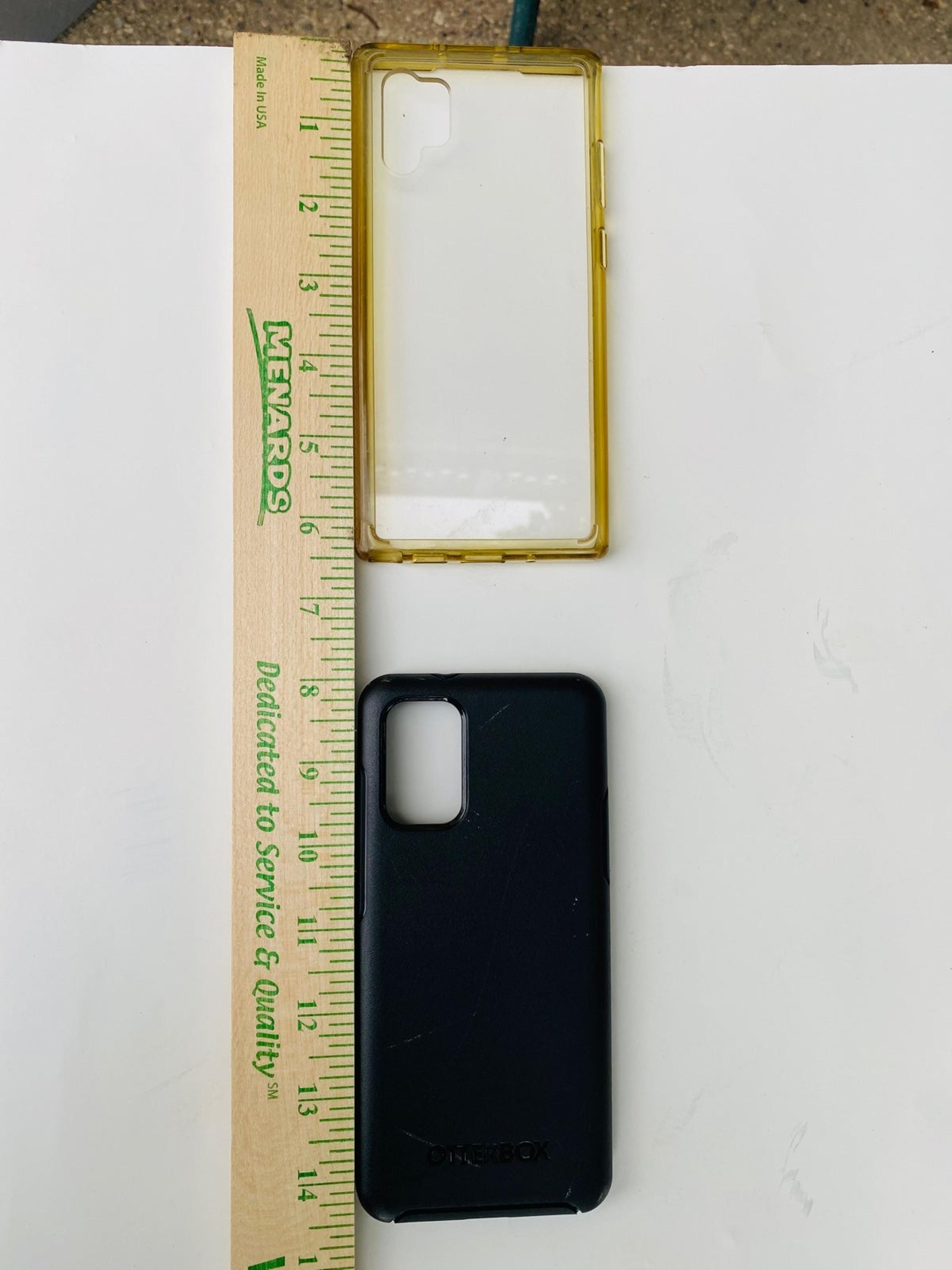 Otter box and clear cell phone case