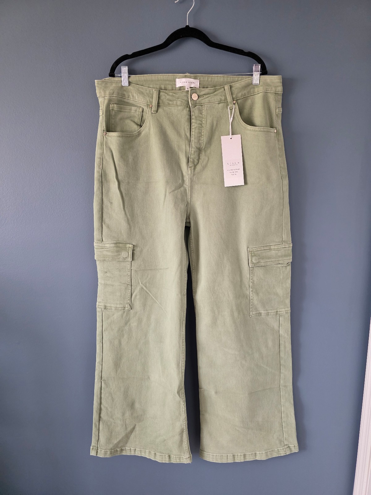 NWT Risen Wide Leg Cargo Pants