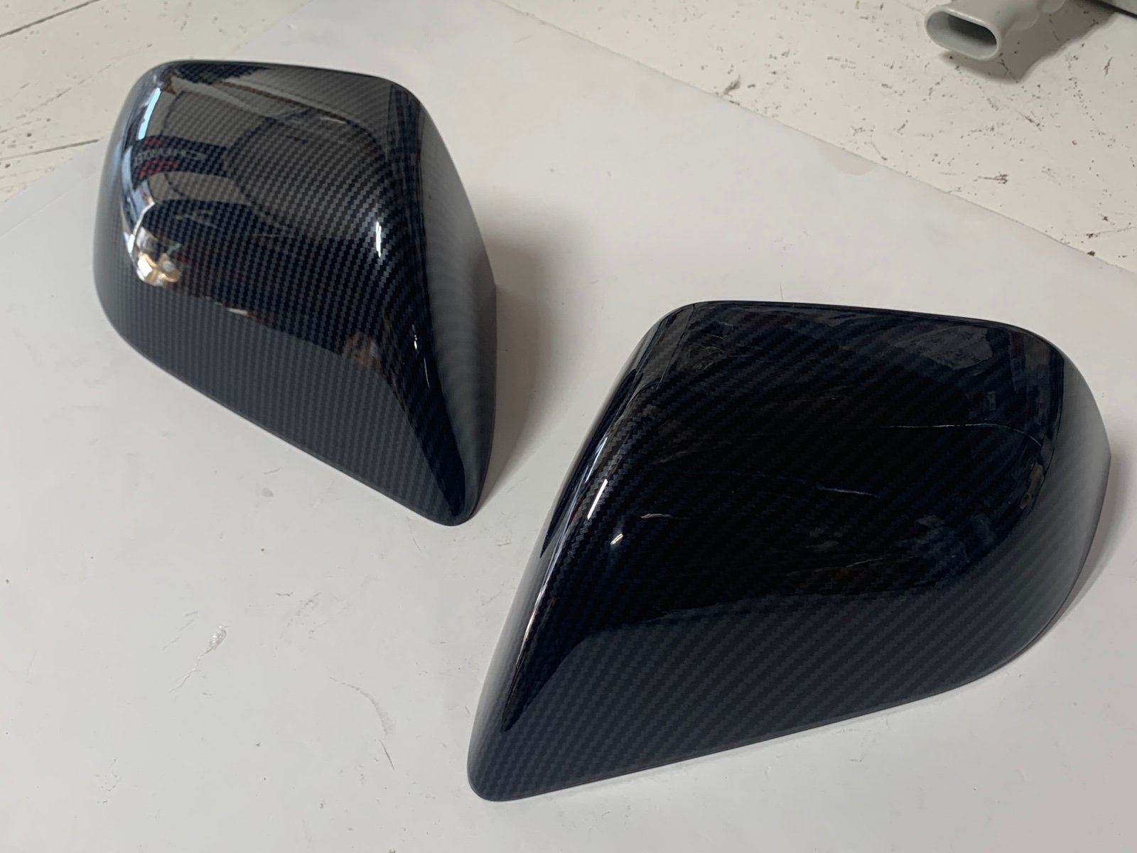 MODEL 3 CARBON FIBER ABS MIRROR CAP COVERS 2017-2022 BRAND NEW