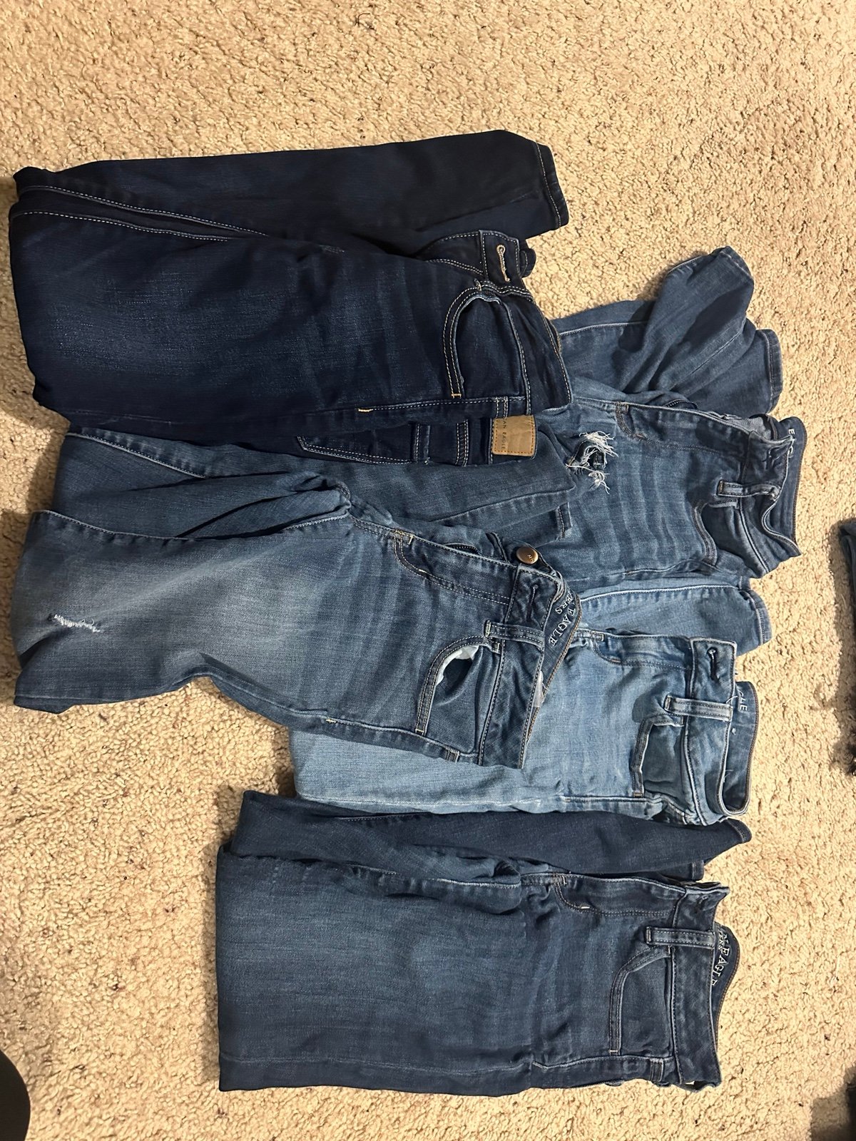 Women’s American eagle jeans all size 0  $15 each