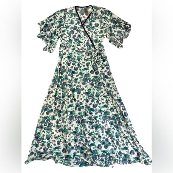 Go Couture | Floral Faux Wrap Maxi Dress