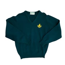 VTG Glenmuir Golf Sweater Men Green Lambswool Washable Carnoustie Links Small 48