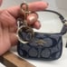 Coach Mini Nolita Bag Charm In Signature Canvas