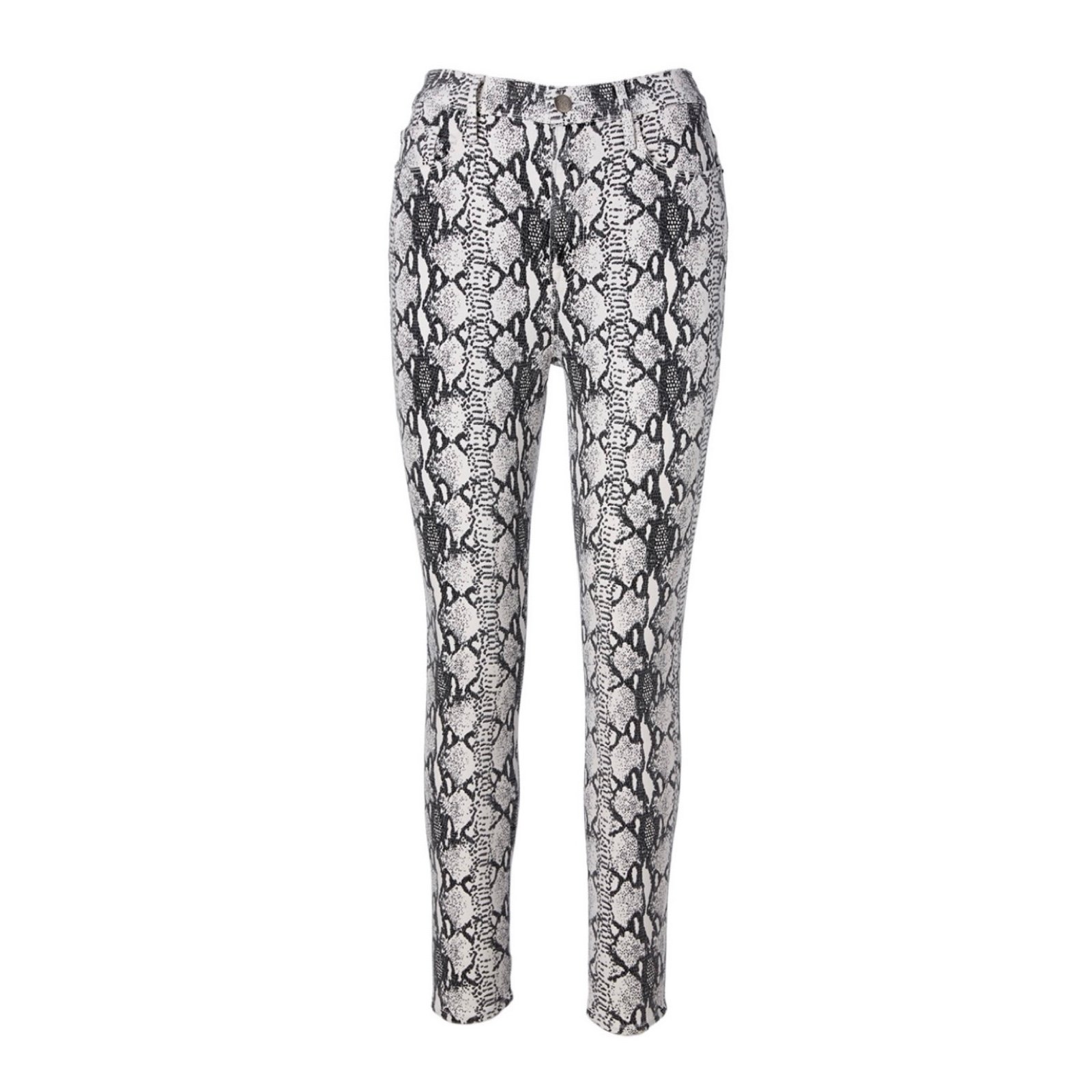 NEW Frame Ali Cropped High Rise Skinny Jeans size 26 Python Printed