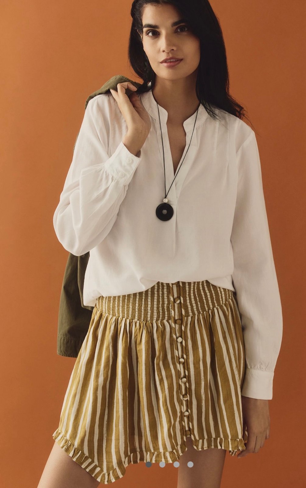 NWT size XL Anthropologie striped skirt