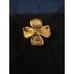 CROWN TRIFARI Classic White Enamel DOGWOOD FLOWER Pin and Earrings BOOK PIECE