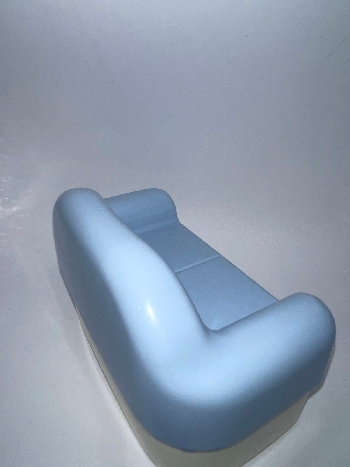 Vintage Little Tikes Blue White Dollhouse Couch Furniture Sofa