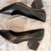 Alexander Wang Simona Cutout black Leather heel Pumps rose gold Hardware 36.5