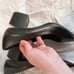 Alexander Wang Simona Cutout black Leather heel Pumps rose gold Hardware 36.5