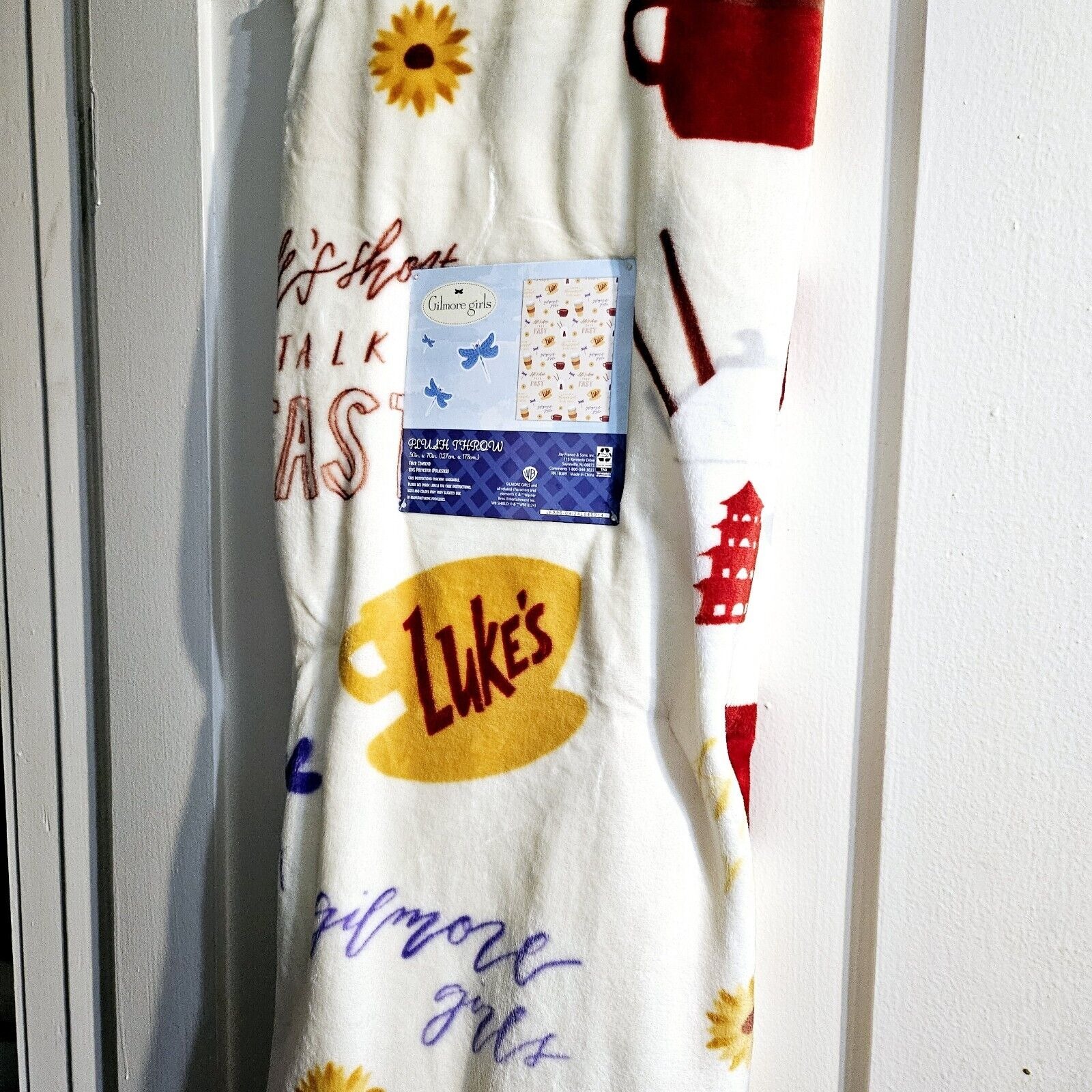 Gilmore Girls Cozy Plush Throw Blanket -I Love You A Thousand Yellow Daisies
