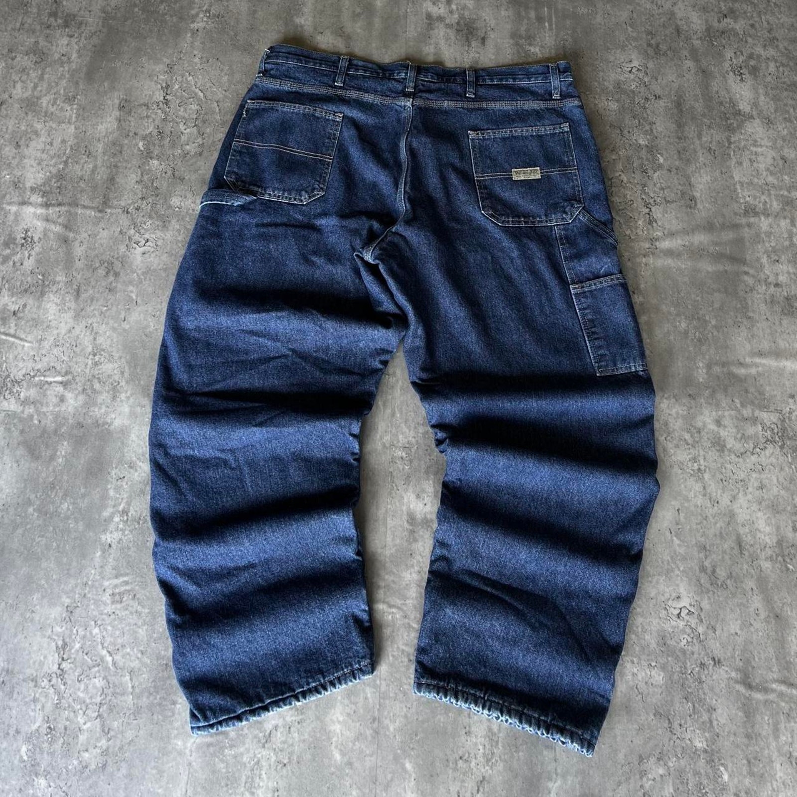 Vintage Y2K Wrangler Fleece Lined Baggy Carpenter Jeans