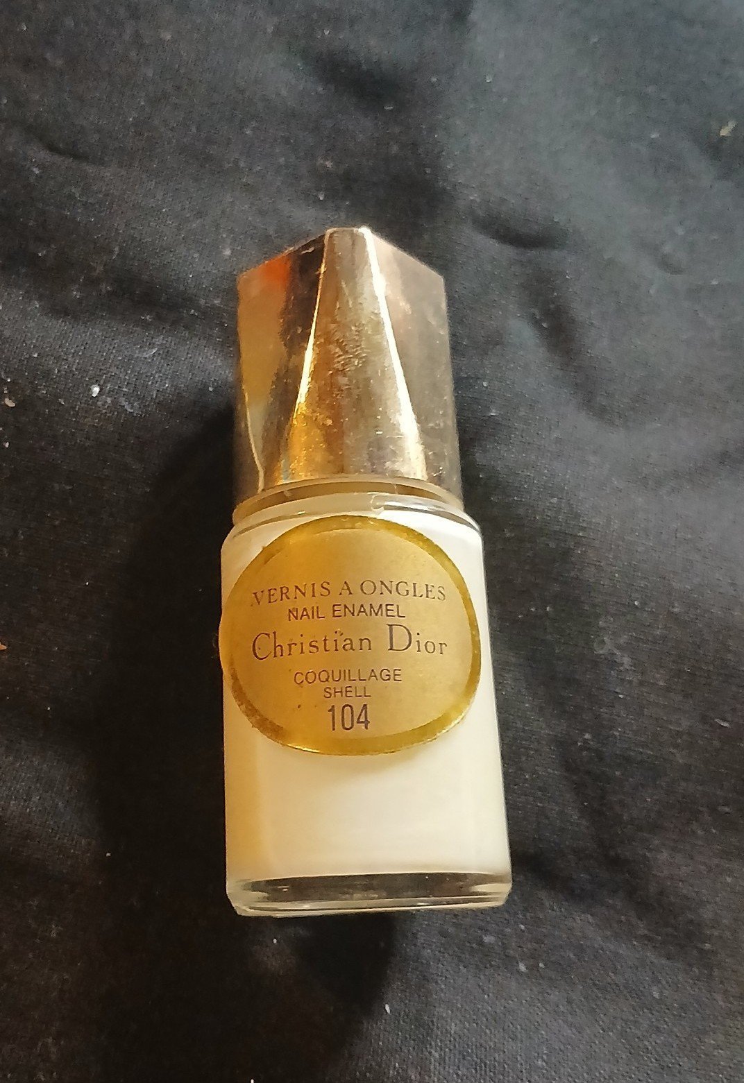 Vintage Christian Dior Vernis A Ongles 104 COQUILLAGE SHELL Nail Polish vintage