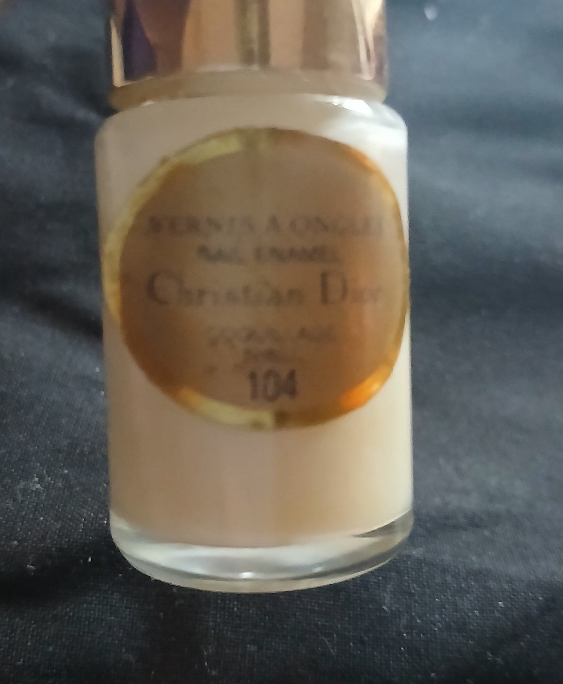 Vintage Christian Dior Vernis A Ongles 104 COQUILLAGE SHELL Nail Polish vintage - detail