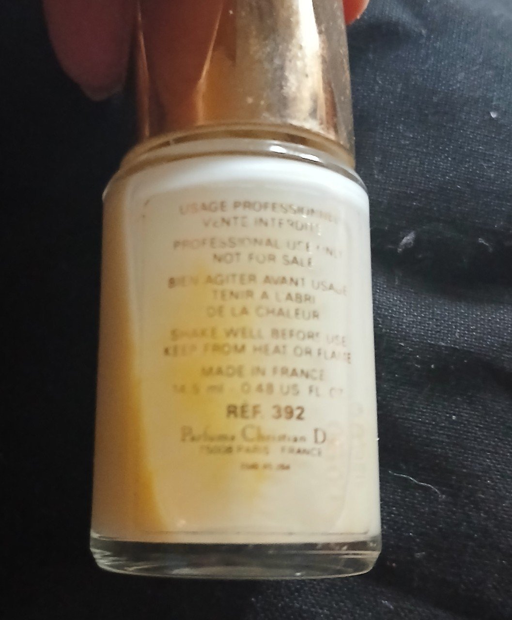 Vintage Christian Dior Vernis A Ongles 104 COQUILLAGE SHELL Nail Polish vintage - detail