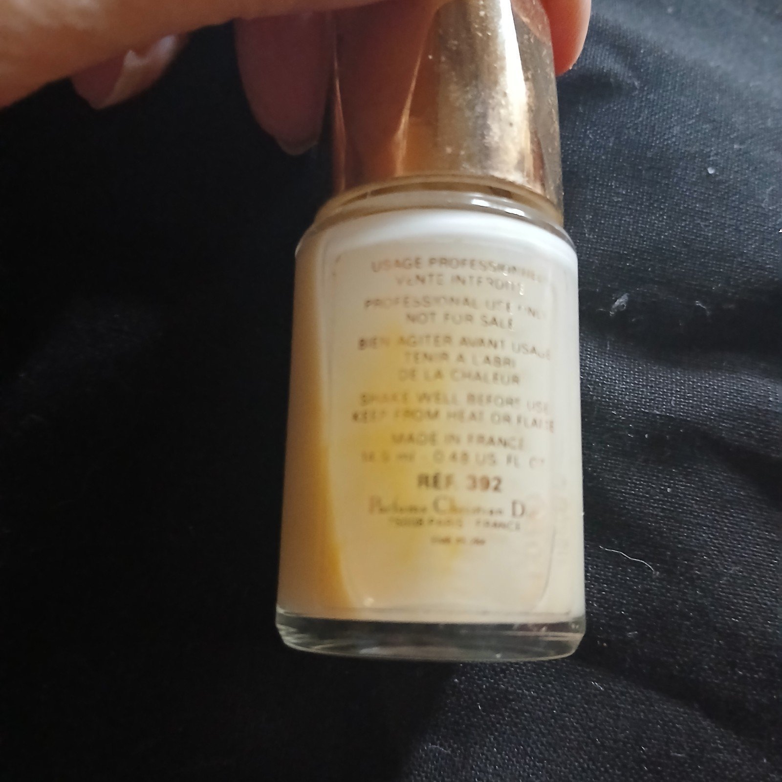 Vintage Christian Dior Vernis A Ongles 104 COQUILLAGE SHELL Nail Polish vintage - detail