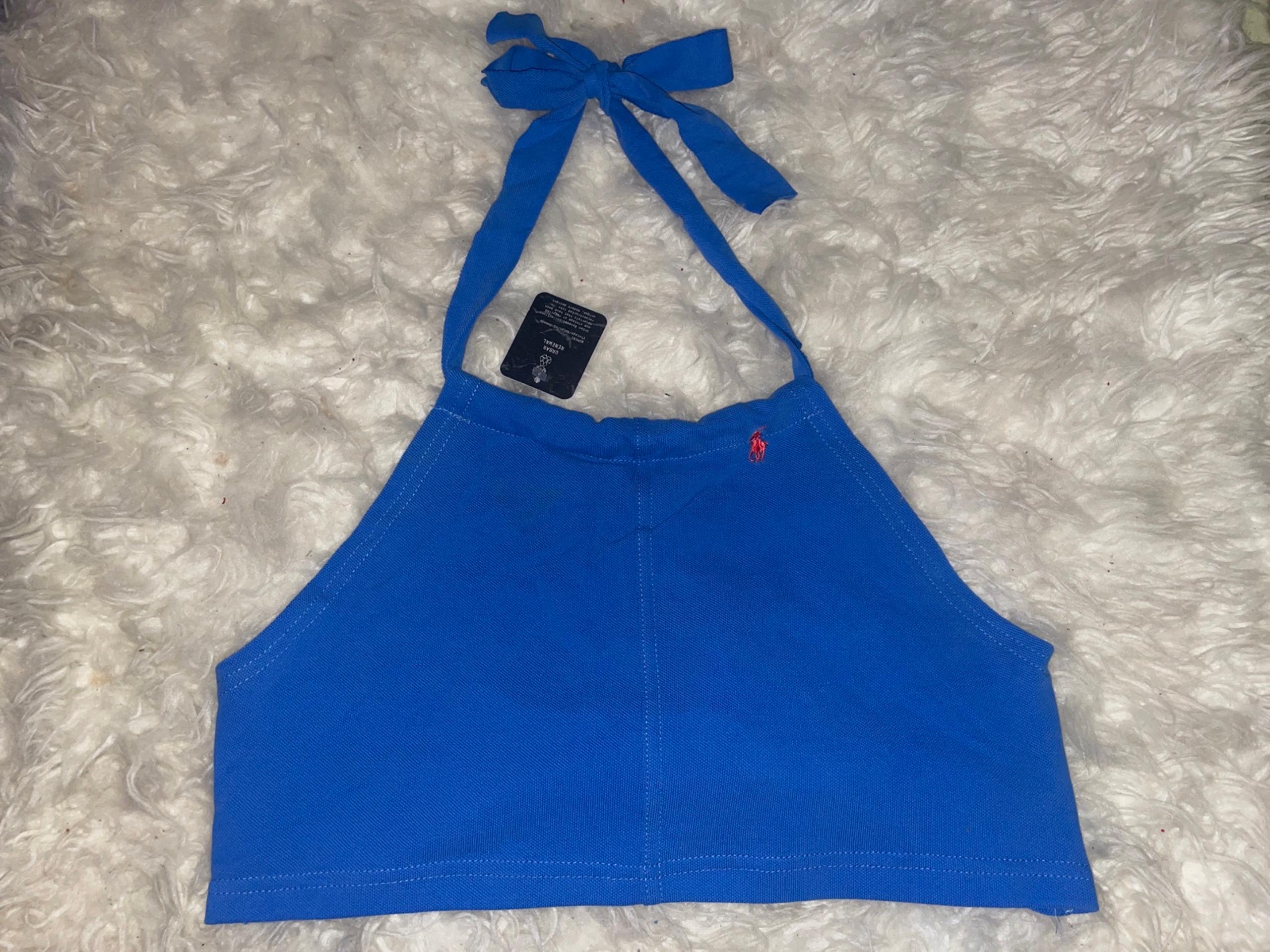 UO Urban Renewal Remade Polo Halter Tank Top