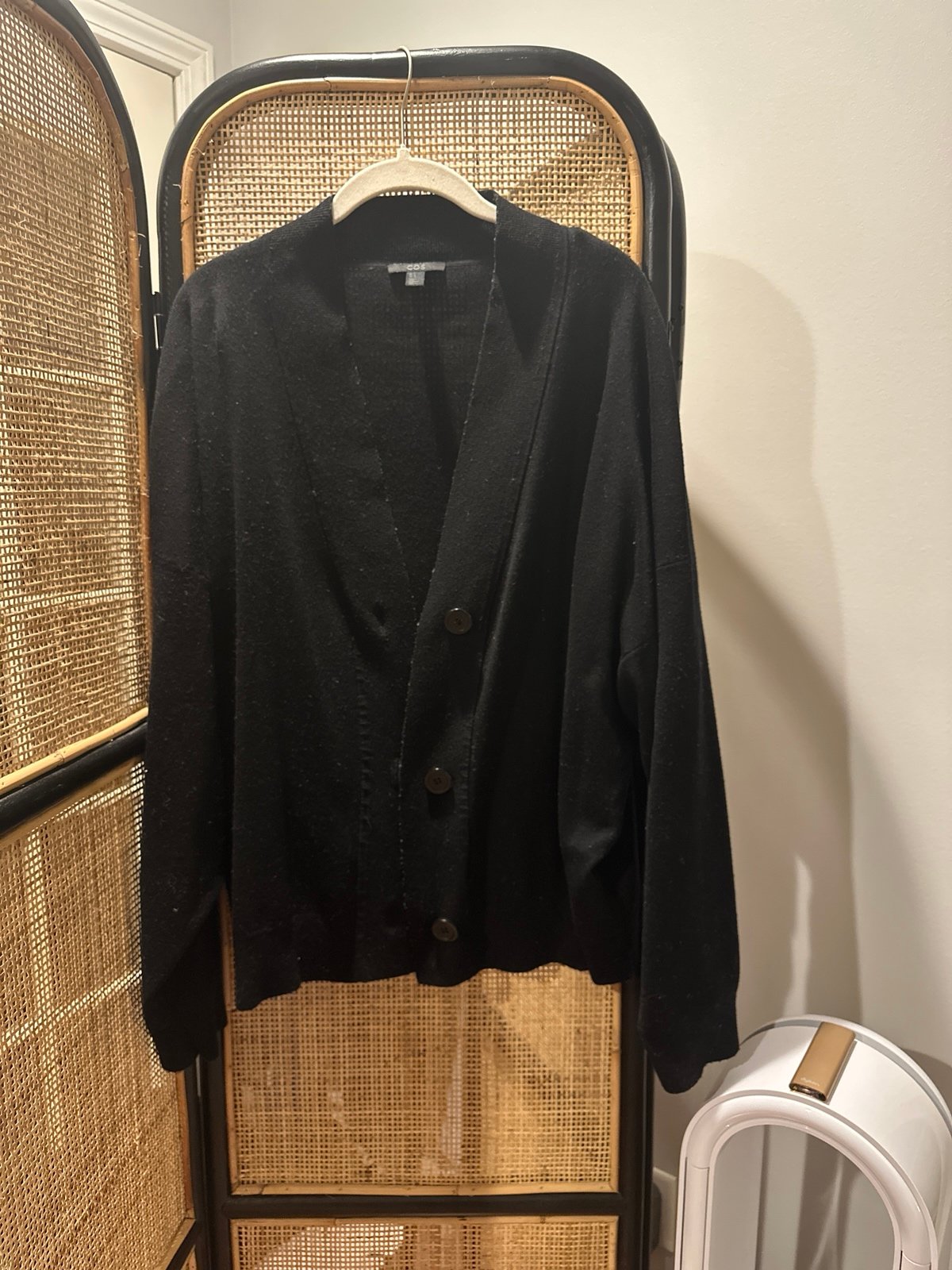 Cos black large Cardigan