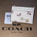 NWT COACH Mini Skinny ID Case Card Wallet Keychain CW967 w Heart Print
