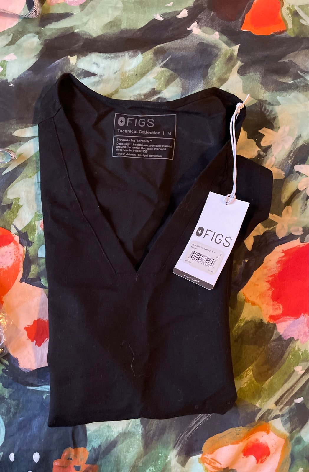 Figs medium Scrub set black