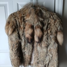 Unisex XL coyote Fur VEST
