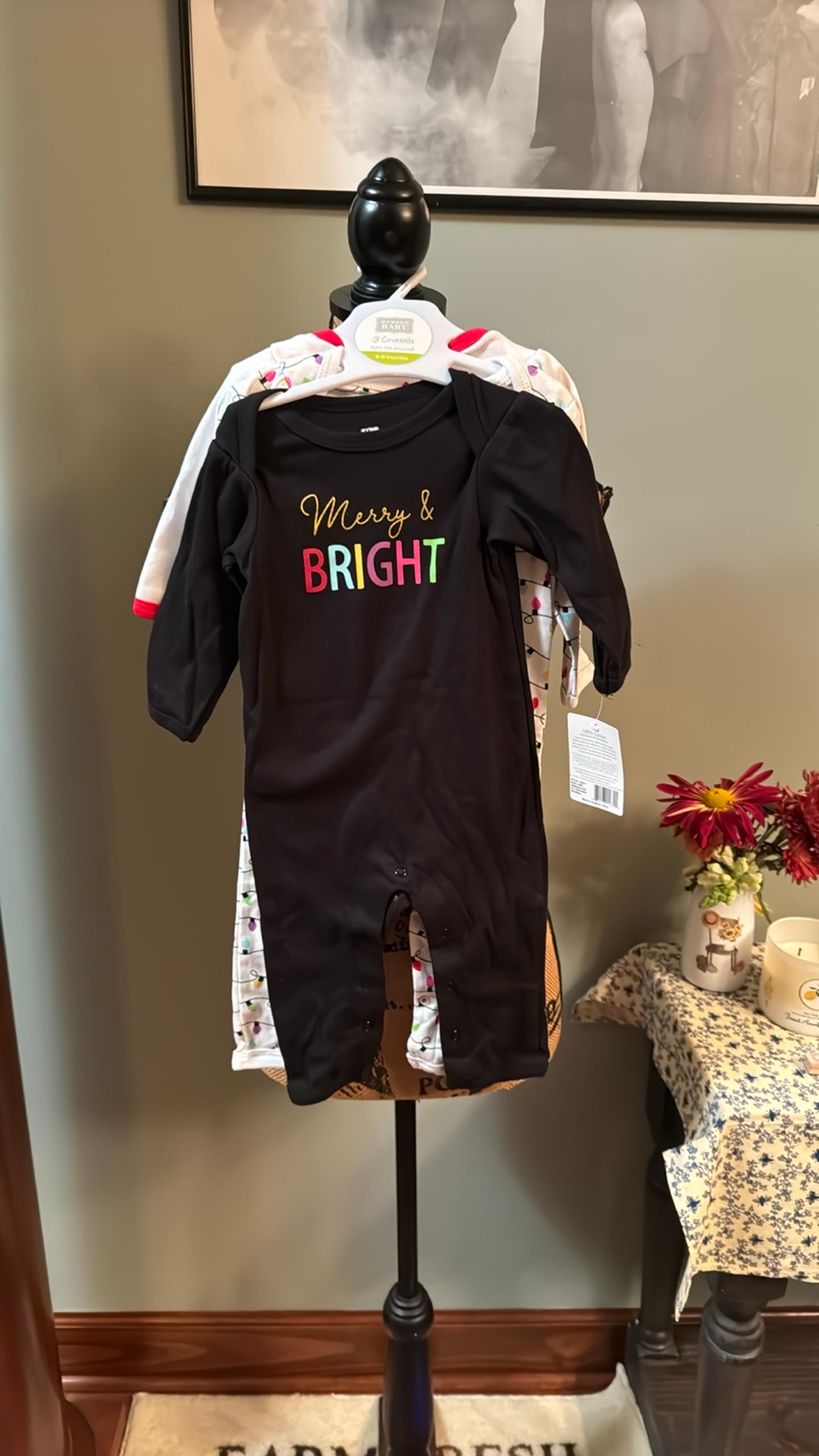 Hudson Baby Christmas onesie coveralls (3) NWT