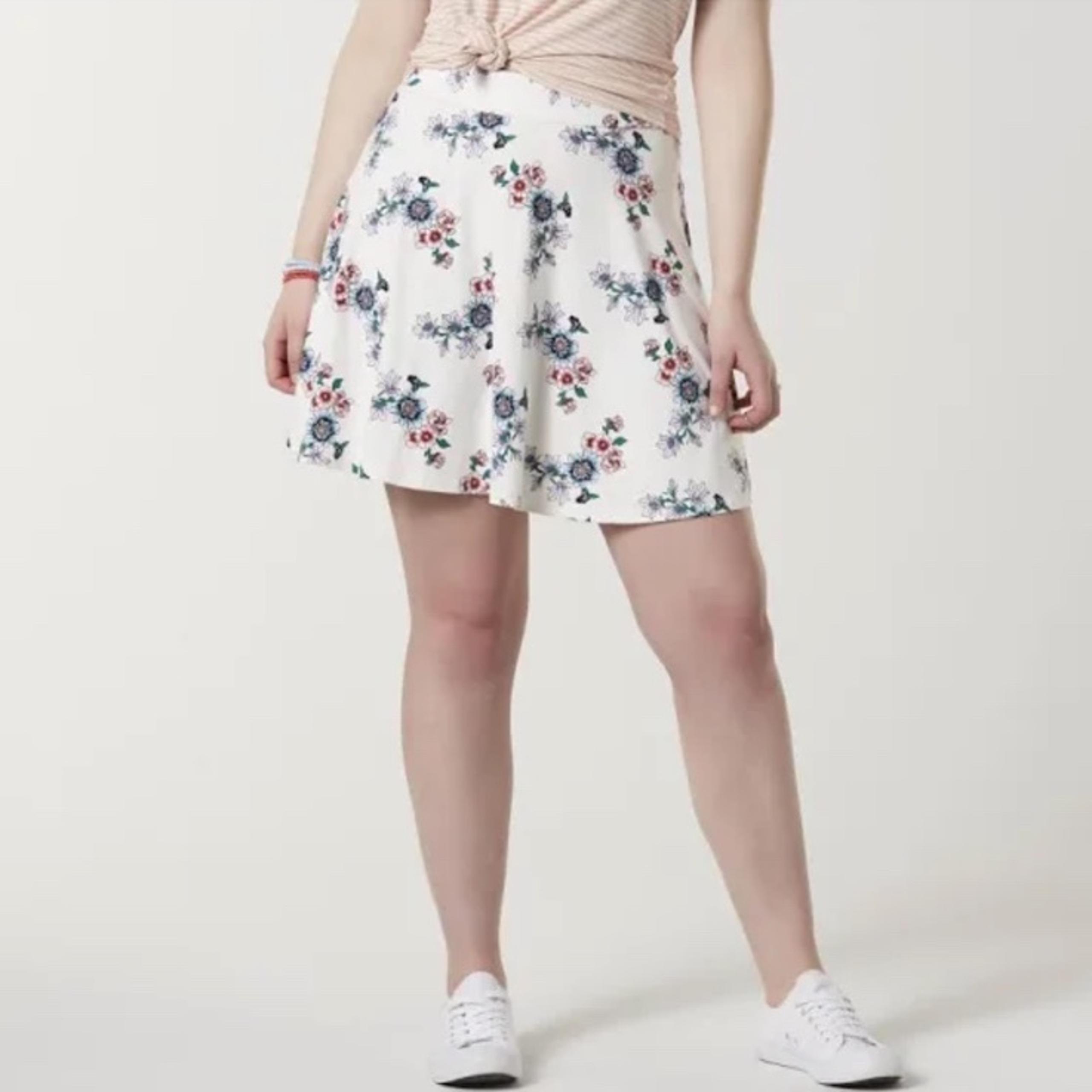 Joe boxer mini floral skirt
