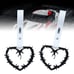 NEW 2PCS BARBED WIRE BLACK JDM TSURIKAWA RING White Handle Strap Drift Charm