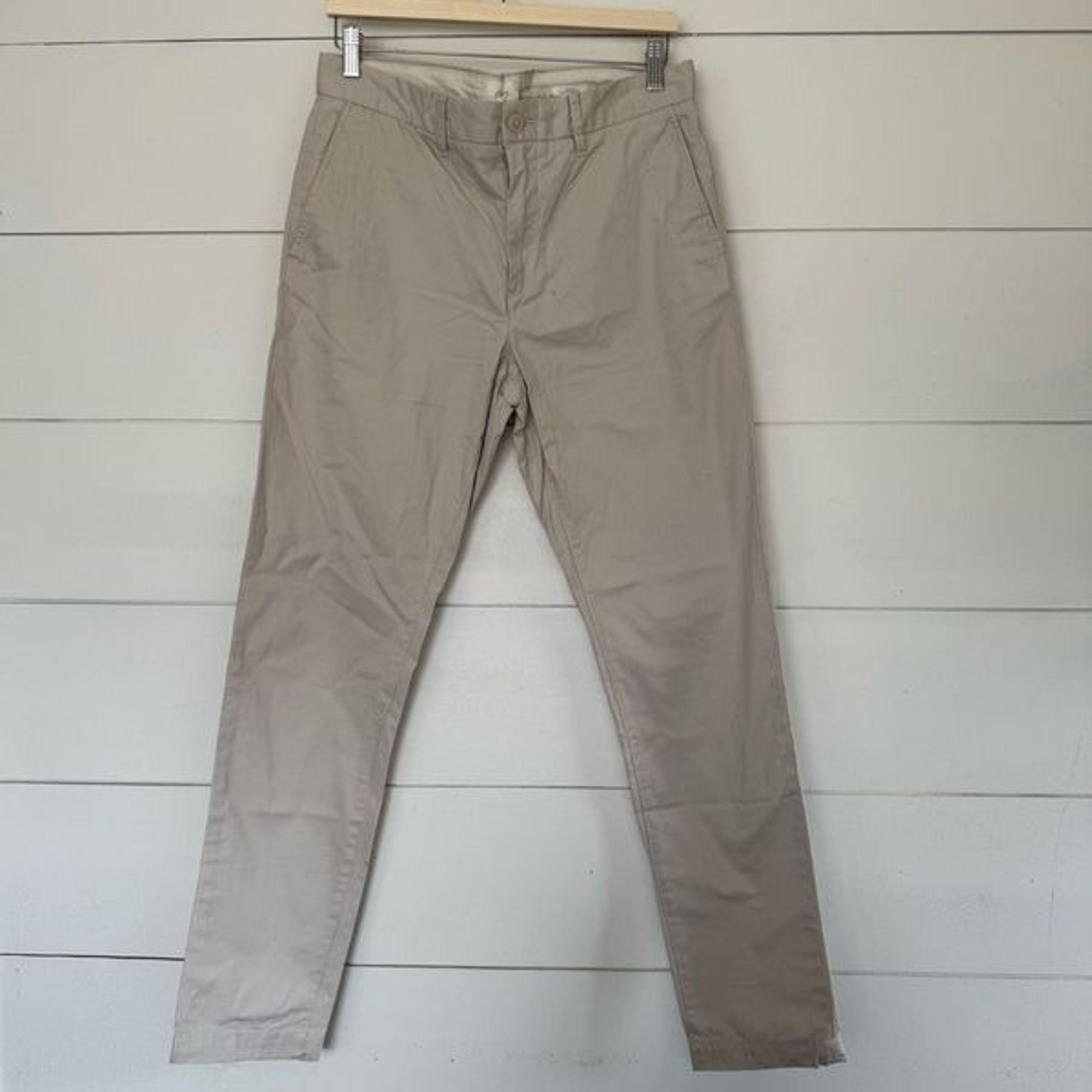 H&M Men’s 31 Tan Khaki Chino Pants Office Core Career