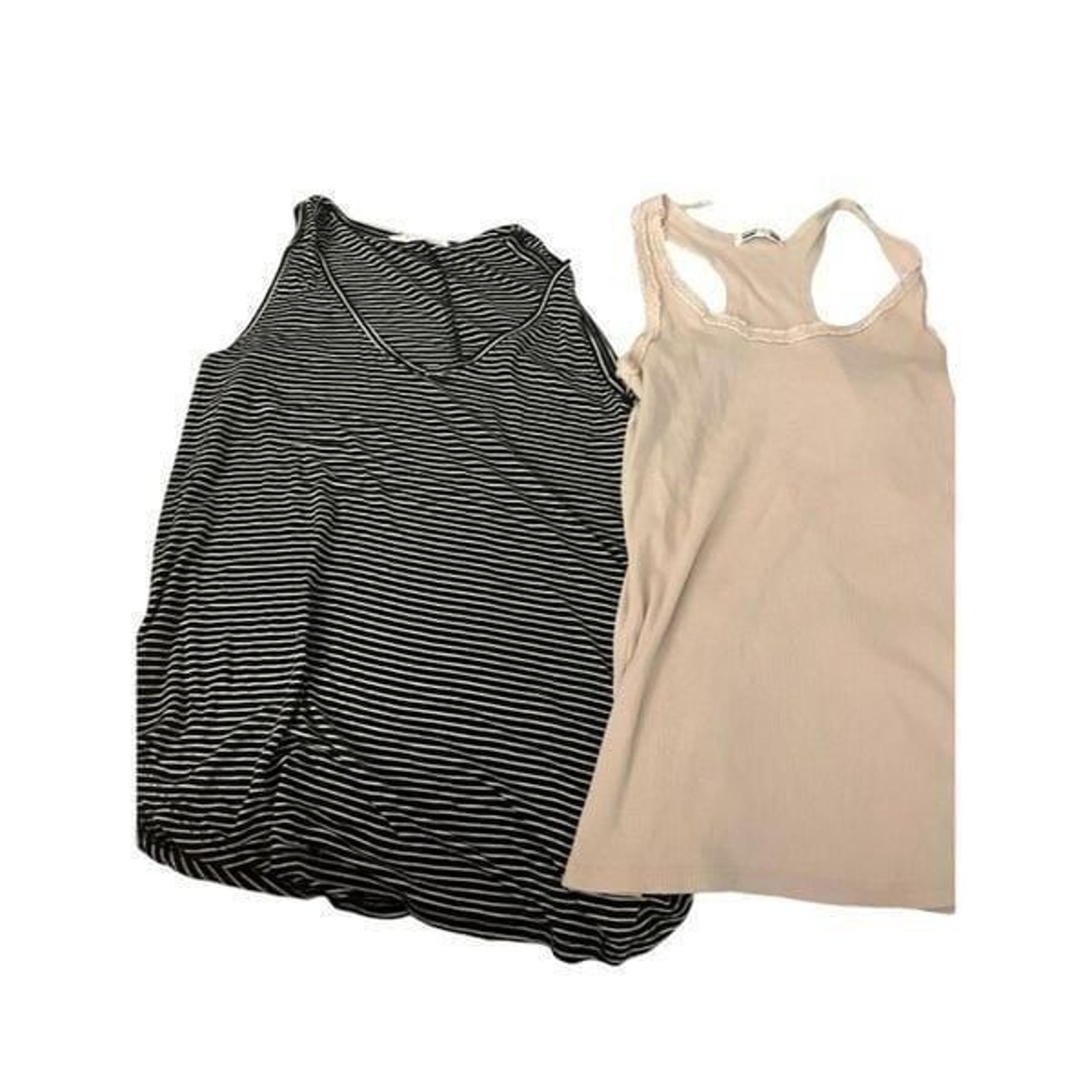 Tank tops / halter tops black and white and cream both small