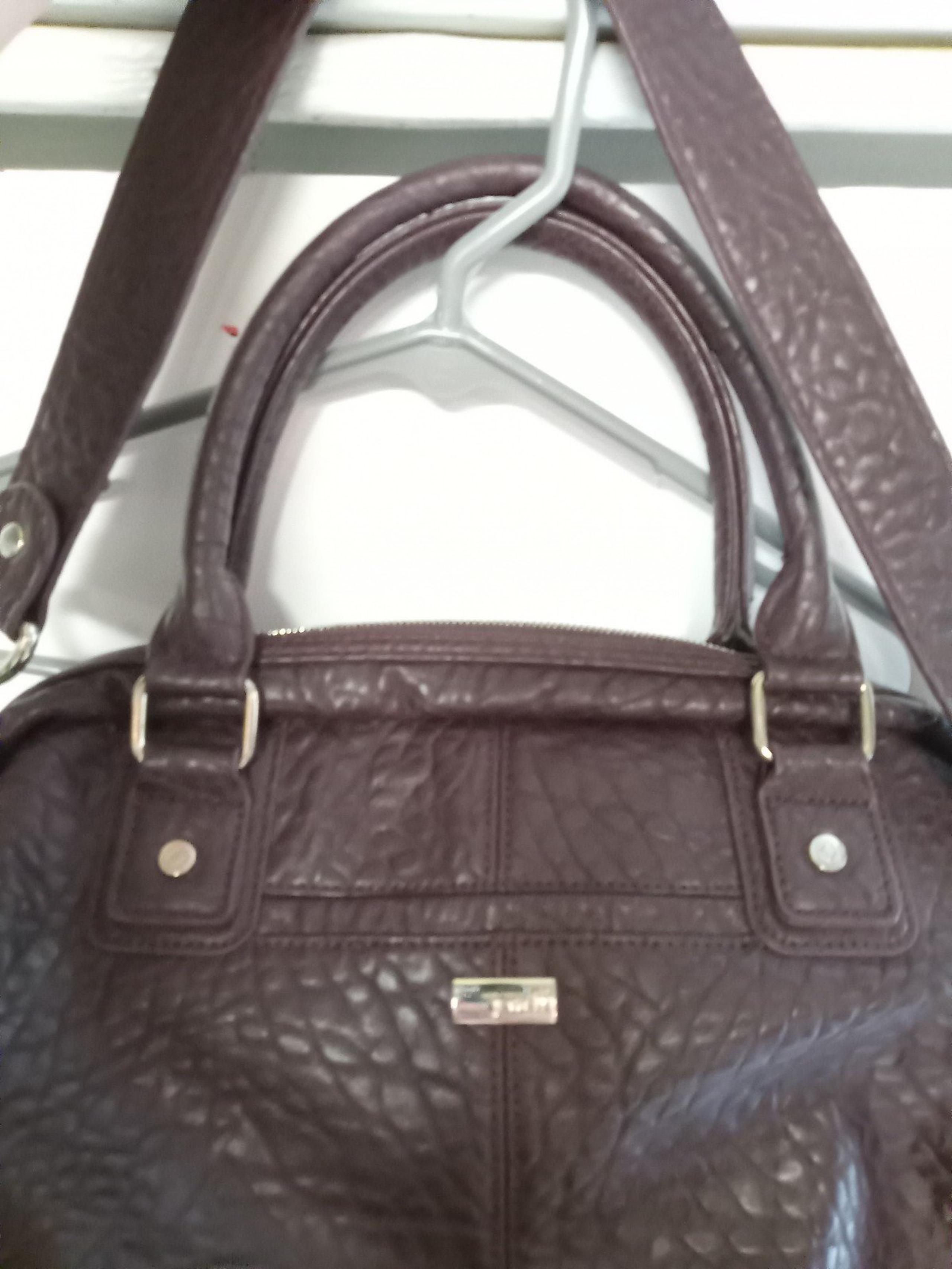 Thirty-One Pebbpled leather feel Crossbody tote handbag bag purse