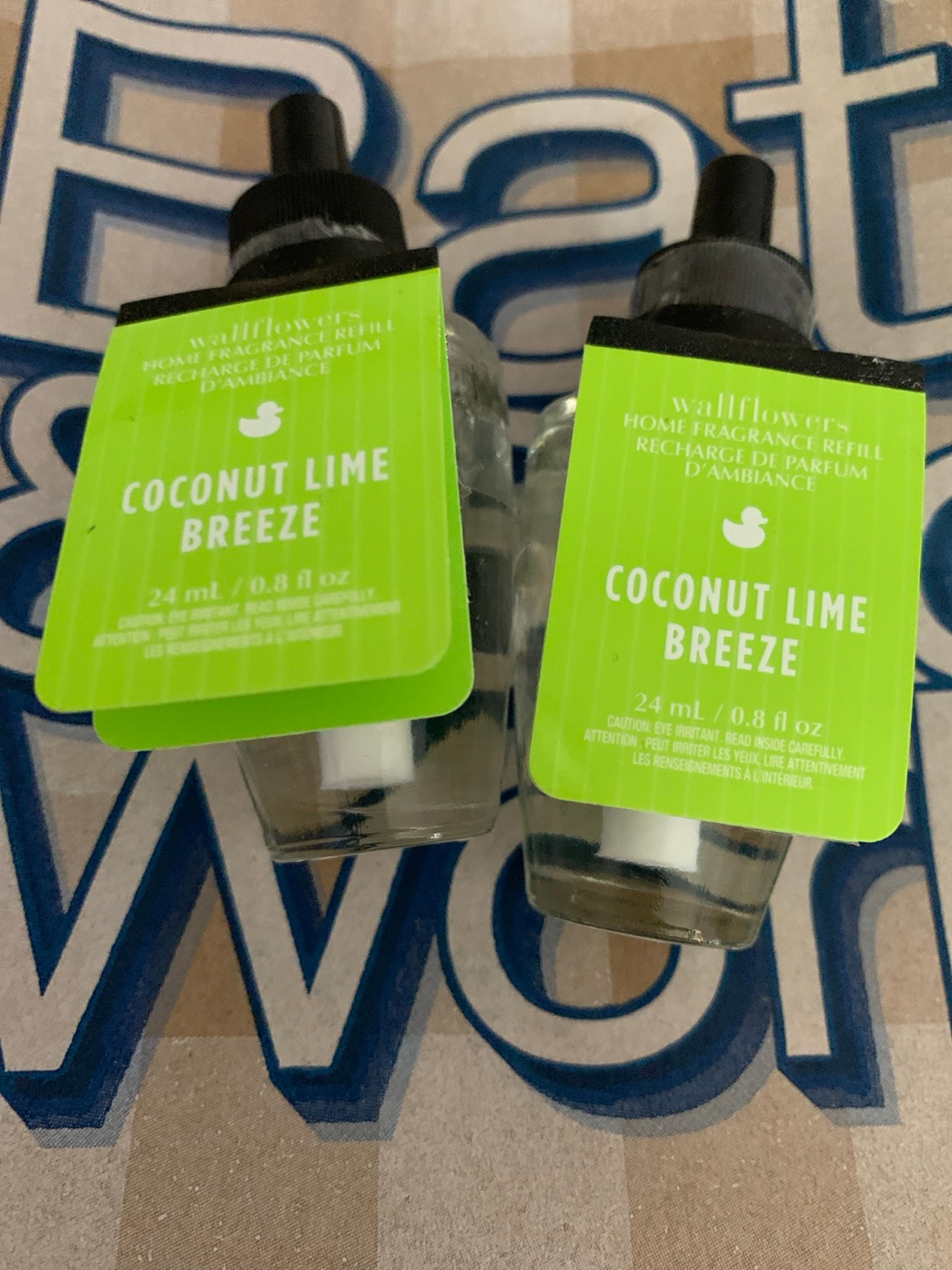 Bath & Body Works Coconut Lime Breeze Wallflower Refills x2
