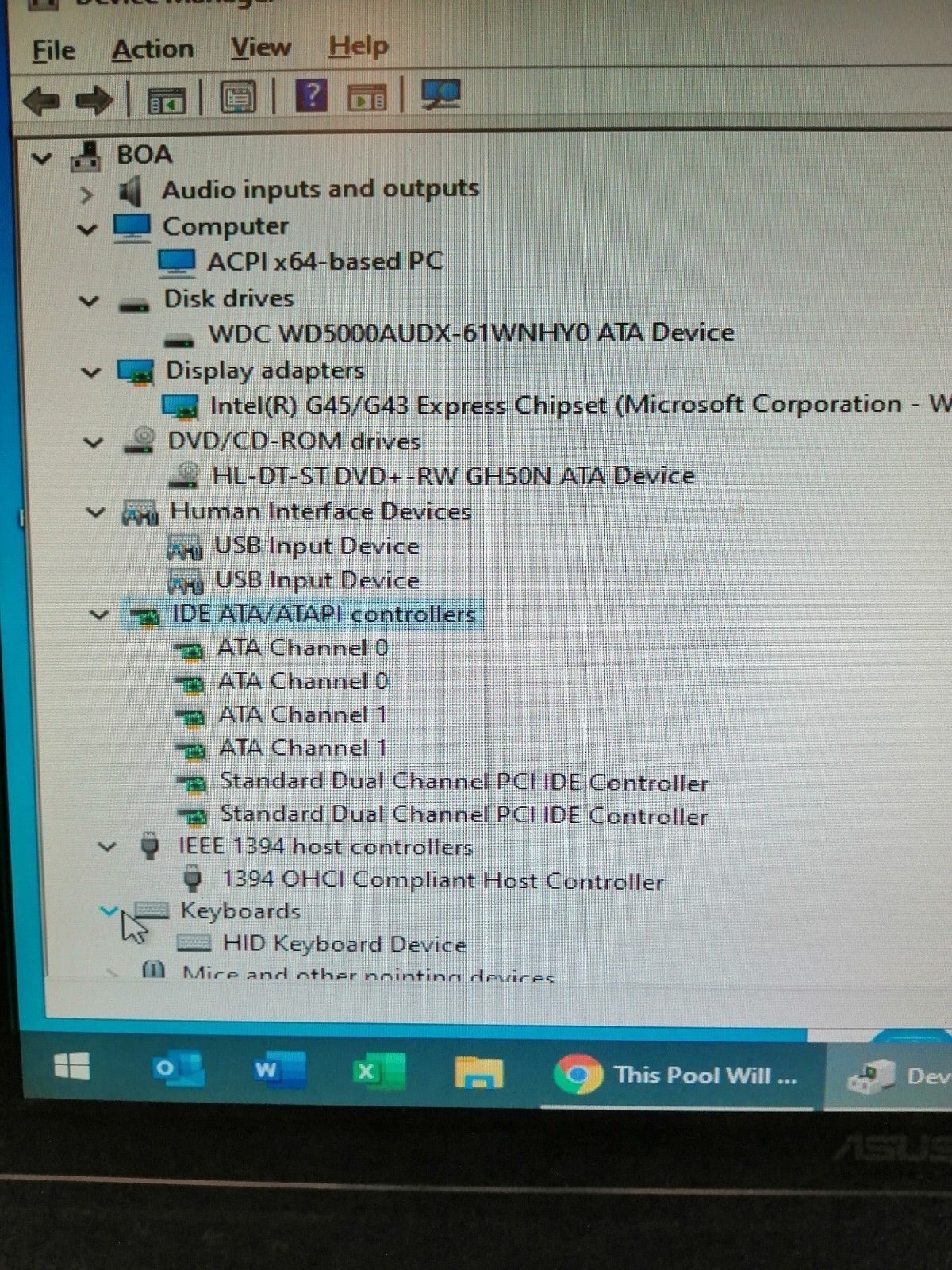 Dell desktop, asus monitor, shops Dell keyboard, speaker, mouse