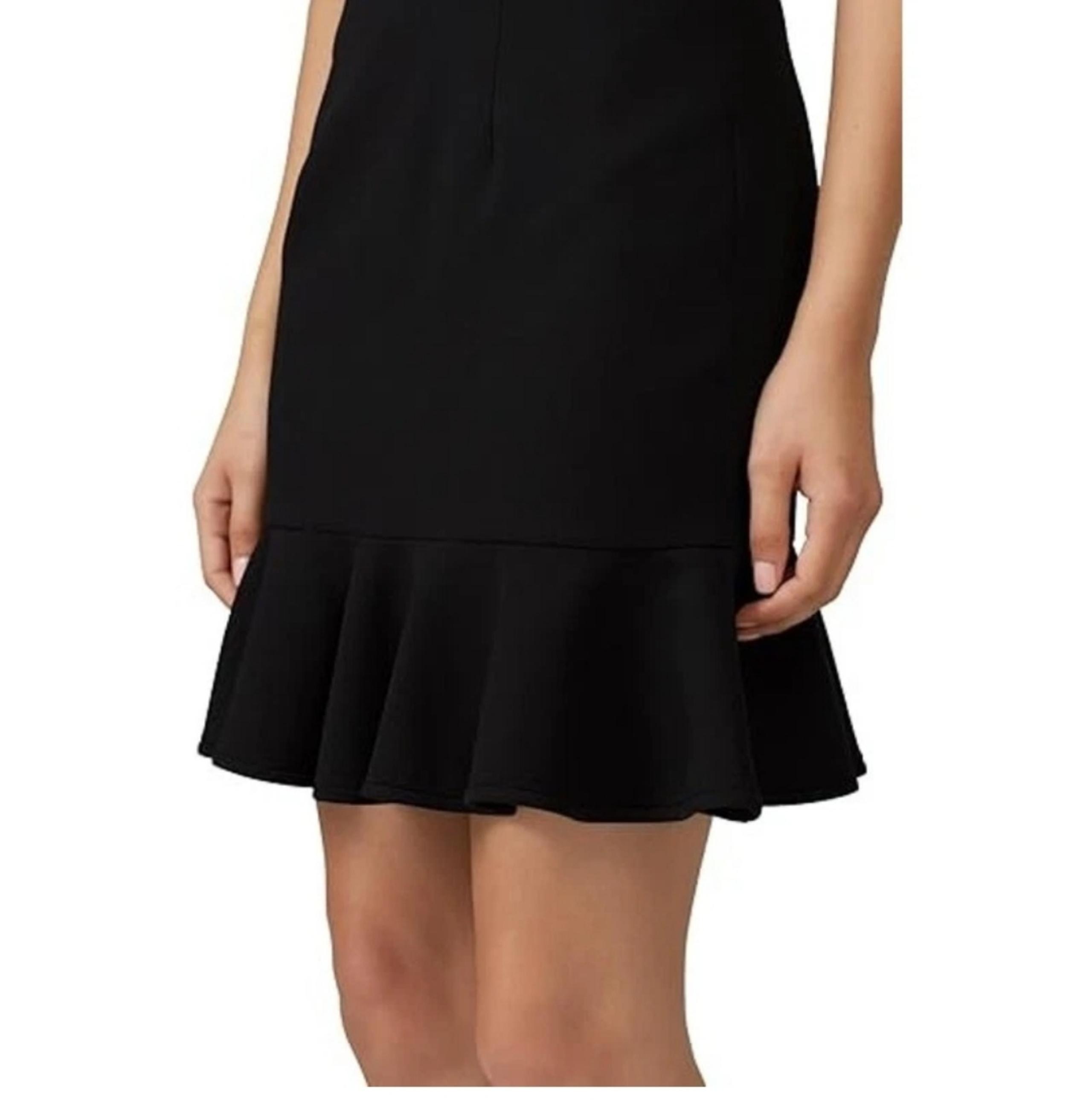 White House Black Market Ruffle Hem Fitted Pencil Skirt women's WHBM Sliming  0
