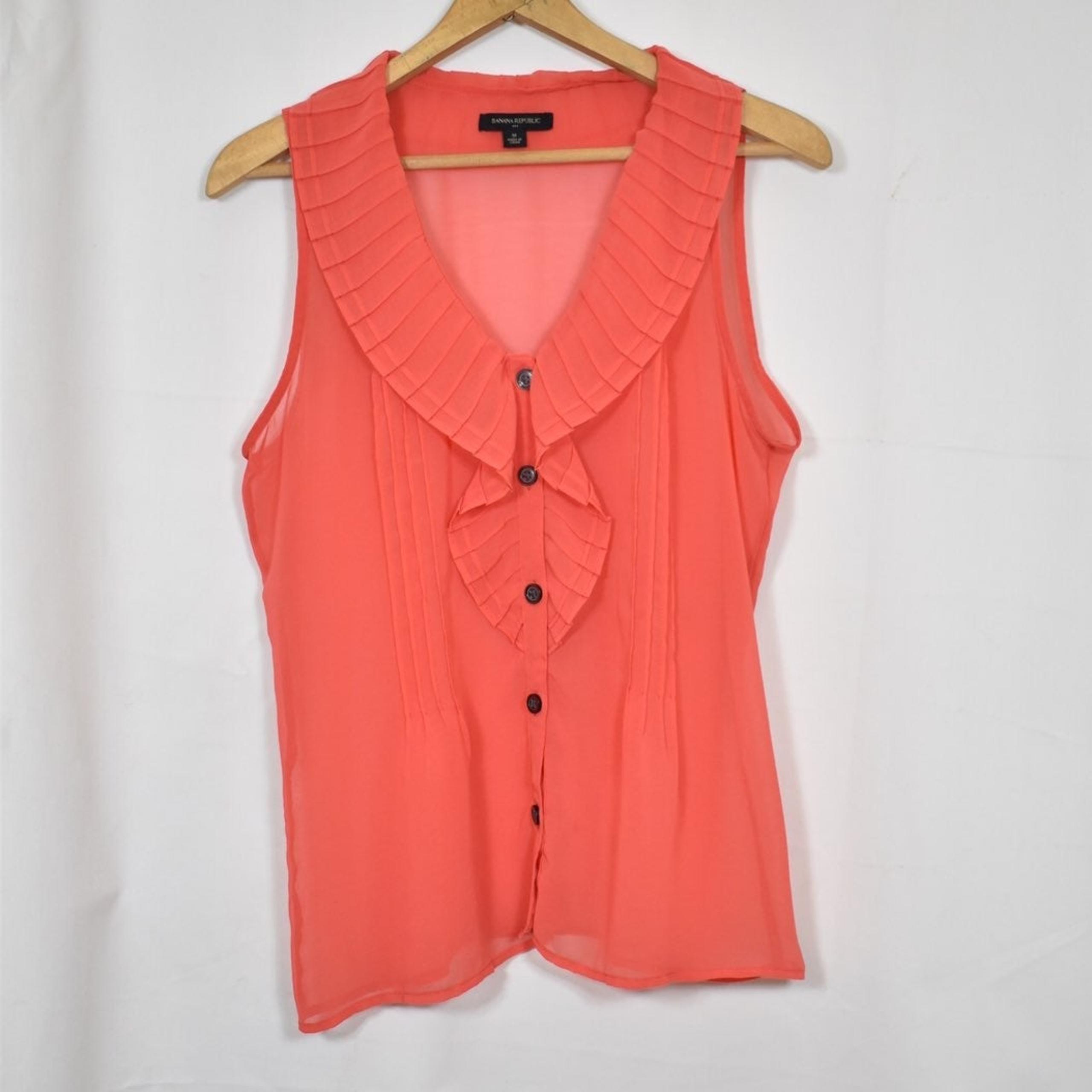Coral Sheer Tank Top - Banana Republic