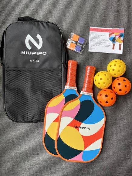 Pickleball Paddles, Lightweight Pickleball Rackets w/Fiberglass Surface